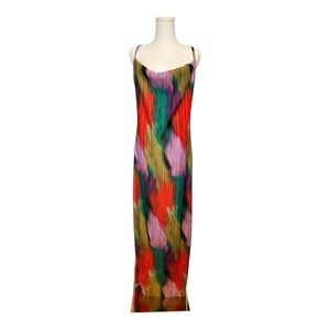 Multicolor Sleeveless Maxi Dress